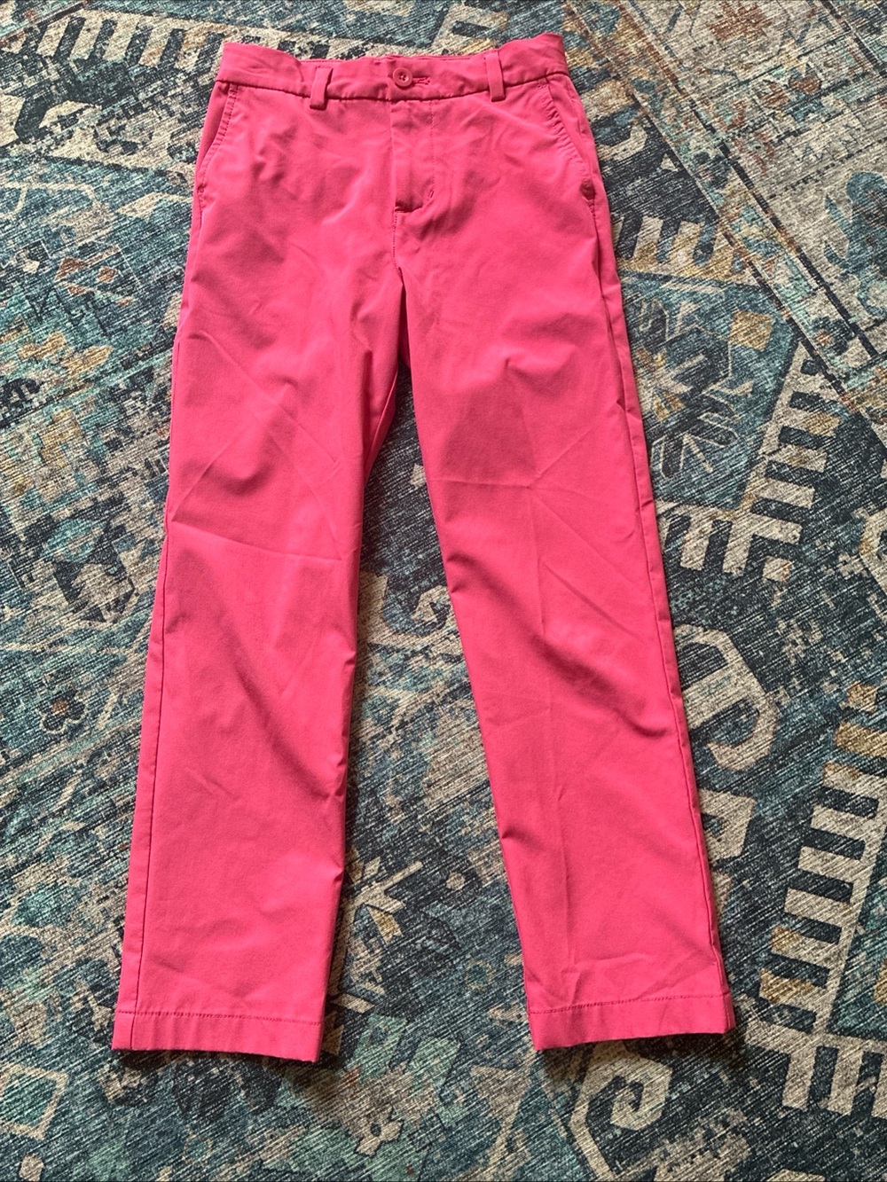 Vineyard Vines Boys Size 10 Breaker Performance Golf Pants Red